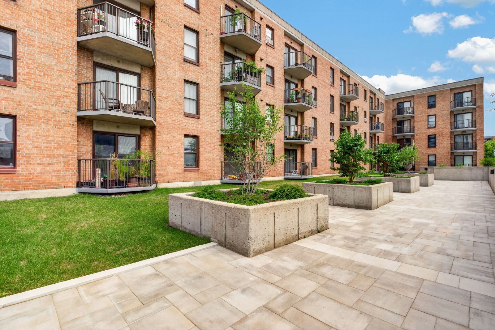 Landscaped interior courtyard